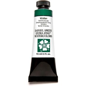 Daniel Smith, Viridian Extra Fine Watercolor 15ml Paint Tube, 0.5 Fl Oz (Pack of 1)
