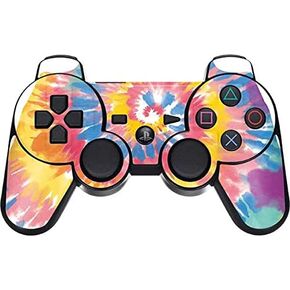 Skinit Decal Gaming Skin Compatible with PS3 Dual Shock Wireless Controller - Originally Designed Rainbow Tie Dye Design