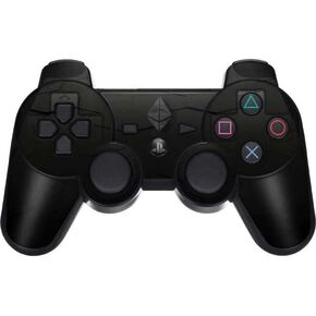 Skinit Decal Gaming Skin Compatible with PS3 Dual Shock Wireless Controller - Originally Designed Ethereum Textured Logo Design