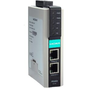 MGATE 5217I-1200-T Modbus Gateway-بوابة Modbus-to-Bacnet/IP ثنائية منفذ ، 1200 نقطة ، عزل 2 كيلو فولت ، من 12 إلى 48 VDC ، 24 فولت فور ، -40 إلى 75 درجة مئوية (Moxa)