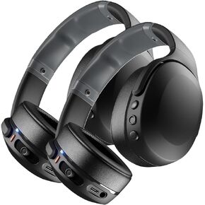 Skullcandy 2 Pack Crusher EVO Wireless Noise Cancelling Over-Ear Headphones Bundle - Black