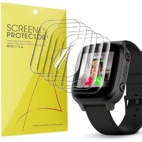 Compatible for JrTrack 4 Screen Protector, [6 Pack] Full Coverage TPU Clear Film Compatible for COSMO JrTrack 4 1.4 Inches Smart Watch (6 Pack)
