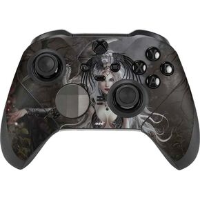 Skinit Decal Gaming Skin Compatible with Xbox Elite Wireless Controller Series 2 - Officially Licensed Nene Thomas Gothic Princess with Silver Dragon by Nene Thomas Design