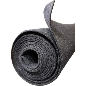 Polymat 45 FT x 3.75FT Wide (45FTX45INCHES) Charcoal Speaker Box 45ft Backed Carpet Truck Car Trunk Liner, Dash Cover, Interior Headliner Carpet