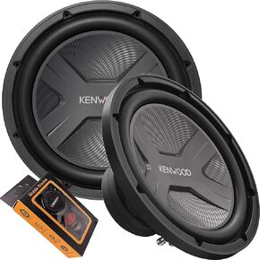 Kenwood KFC-W3041 12" 4 Ohm 2000W Car Subwoofer (Single) with Gravity Magnet Phone Holder Bundle