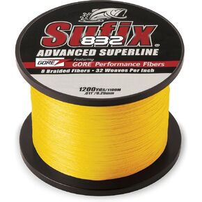 832 Braid 15 lb Hi-Vis Yellow - 1200 Yds