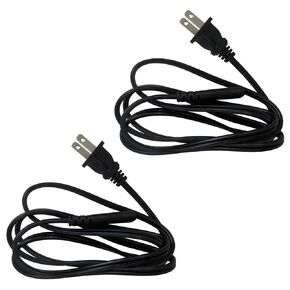 USonline911 New 250V AC Power Charger Cable Cords Replacement Compatible for Xbox/PS PC Laptop 2 Ports Power Adapters,Pack of 2