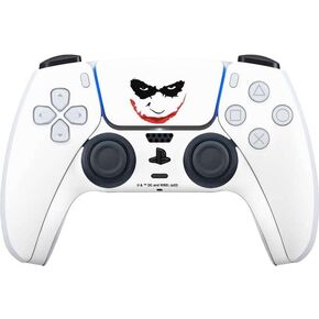 Skinit Decal Gaming Skin Compatible with PS5 Controller - Officially Licensed The Dark Knight Joker face Design