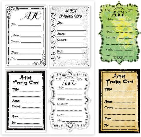 GLOBLELAND Chinese Style Border Clear Stamps for DIY Scrapbooking Oriental Frame Silicone Clear Stamp Seals Transparent Stamps for Cards Making Photo Album Journal Home Decoration in Saudi Arabia