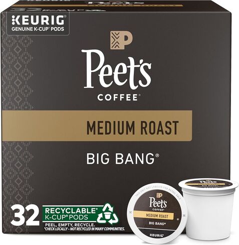 Peet's Coffee, Medium Roast Keurig K-Cup Pods - Big Bang, 32 Count (1 Box of 32 K-Cup Pods) in Saudi Arabia