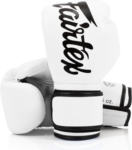 Fairtex BGV14 Muay Thai Boxing Microfibre Gloves for Men, Women, Kids | MMA Gloves, Kickboxing, Gym, Workout | Premium Quality, Light Weight & Shock Absorbent Boxing Gloves- (White Graffiti/8oz) in Saudi Arabia