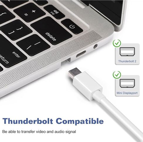Mini DisplayPort to HDMI Adapter لـ Apple Macbook Air (قبل 2018) Mini DP إلى محول HDMI متوافق مع MacBook Air/Pro in Kuwait