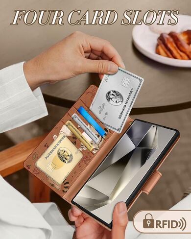 Toycamp for Samsung Galaxy S24 Ultra Wallet Case with Wrist Strap - Leather Flip Folio Phone Case مع RFID LOCKING 4 فتحات بطاقة Galaxy S24 Ultra Funda جمالية لطيفة للسيدة ، Black Sun Moon in Kuwait