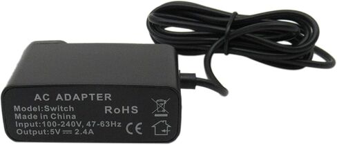 USonline911 AC Adapter Power Supply Wall Travel Charger Replacement for Console, Battery Pack Console Console Games & Accessories Nintendo Switch 110V-245V 2.4A in Saudi Arabia