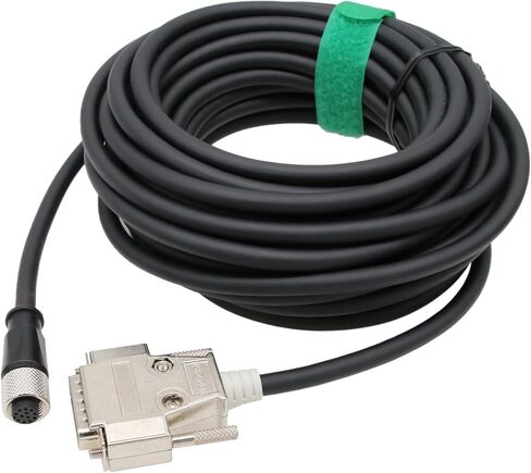 كابل بيانات Cognex M12 A-Coded 12 Pin أنثى إلى DB15 RS-232 Data Man In-Sight 7000 8000 Reader Sensor 10m in Saudi Arabia