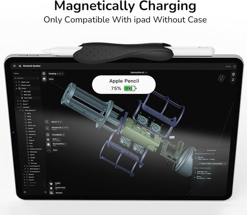 Grip Eletiuo متوافق مع Apple Pencil Pro ، الجيل الأول/الثاني ، نموذج USB-C ، غطاء غلاف السيليكون الواقي مع نسيج مضاد للانزلاق ، تصميم ثنائي الرؤوس المزدوجة المريحة ، الشحن المغناطيسي والنقر المزدوج ، الأرجواني in Saudi Arabia