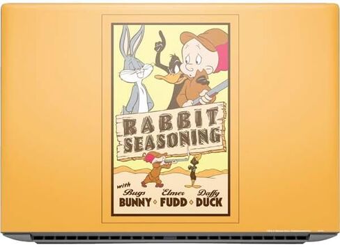 Skinit Decal Laptop Skin Compatible with HP ZBook Fury 16 G10 - Officially Licensed Looney Tunes Identity Pattern Design in Kuwait