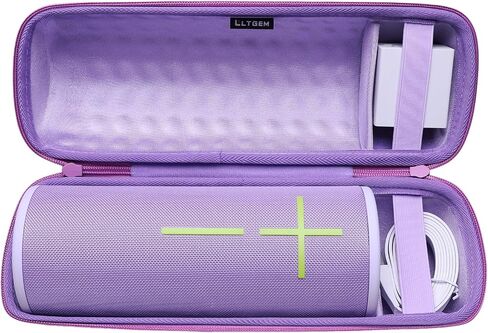 LTGEM Hard Travel Carrying Case for Ultimate Ears MEGABOOM 3/4 Portable Wireless Bluetooth Speaker and Charger Dock, Purple in Kuwait