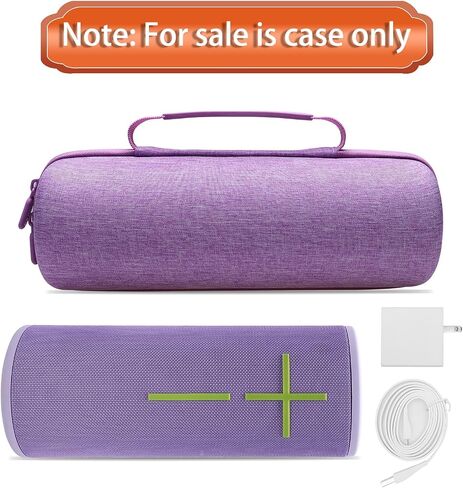 LTGEM Hard Travel Carrying Case for Ultimate Ears MEGABOOM 3/4 Portable Wireless Bluetooth Speaker and Charger Dock, Purple in Kuwait