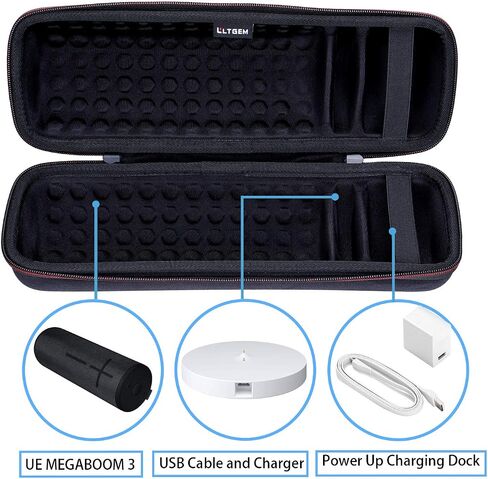LTGEM Travel Travel Careing Case for Ultimate Ears Megaboom 3/4 مكبر صوت بلوتوث اللاسلكي المحمول ورسواف الشاحن ، الأرجواني in Kuwait