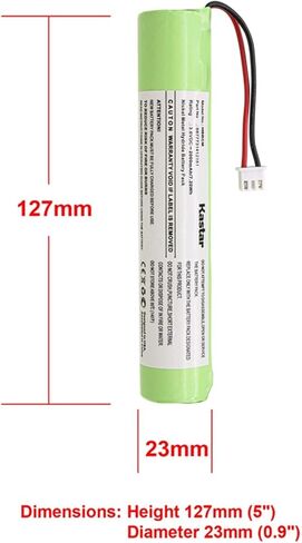 Kastar 1-Pack Ni-MH Battery 3.6VDC 2000mAh 7.20Wh Replacement for Hurricane Spin Scrubber Brush Cleaner Mop Spin-Scrubber Bathtub in Saudi Arabia