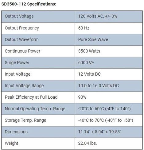 COTEK SD3500 GFCI عاكس موجة جيبية نقية مع GFCI 120VAC 24VDC 3500W (SD3500-124 GFCI) in Saudi Arabia