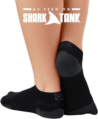 The AMP Unisex Large Powder Blue, As Seen On Shark Tank Athletic No Show Compression Socks for Women and Men - Performance, Moisture Control, Ankle and Arch Support, Made in USA - 1 Pair in Saudi Arabia