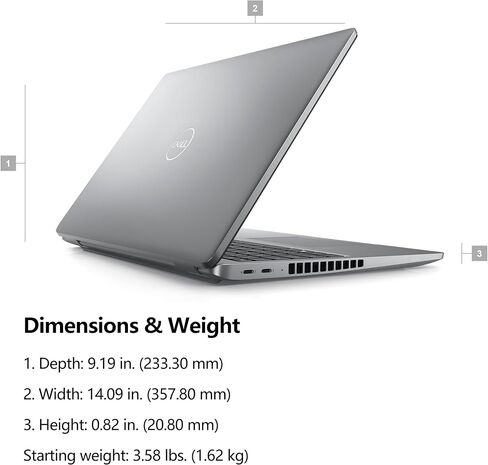 Dell Latitude 5550 15 15.6" FHD Business AI Laptop Computer, Intel Ultra 5 135U (Beat i7-1355U), 32GB DDR5 RAM, 1TB SSD, WiFi 6, Bluetooth 5.3, Backlit Keyboard, Fingerprint Reader, Windows 11 Pro in Saudi Arabia