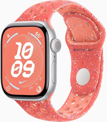 Apple Watch Series 10 [GPS + Cellular ، 46mm] - حالة الألومنيوم الفضية مع فرقة Cargo Khaki Nike Sport ، M/L (متجددة) in Kuwait