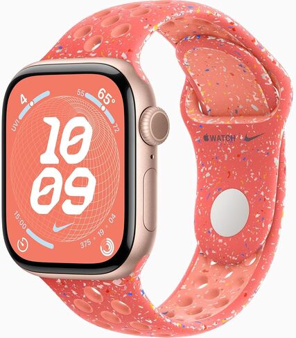Apple Watch Series 10 [GPS + Cellular ، 46mm] - حالة الألومنيوم الفضية مع فرقة Cargo Khaki Nike Sport ، M/L (متجددة) in Kuwait