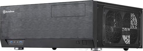 Silverstone Technology Grandia Series Aluminium HTPC Computer Computer لـ ATX / SSI -CEB - Black (GD09B) in Kuwait