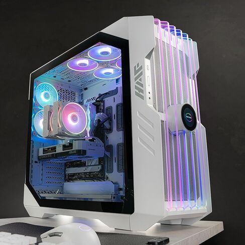 Cooler Master HAF 700 EVO PC CASE-برج كامل ، وتوافق E-ATX ، و 5 × مراوح مثبتة مسبقًا ، وأقواس المبرد القابلة للتدوير ، وشاشة LCD في الوقت الفعلي ، وشفرات ARGB EDGE-LIT ، و TG Side Panel in Kuwait
