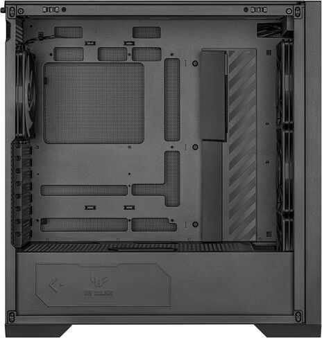 ASUS TUF Gaming GT302 ARGB ATX Mid-Tower PC Case – Four 140 x 28 mm ARGB Fans for High Airflow, Interchangeable Tempered Glass or Mesh Side Panels, Supports BTF Hidden-Connector Motherboards | Black in Saudi Arabia