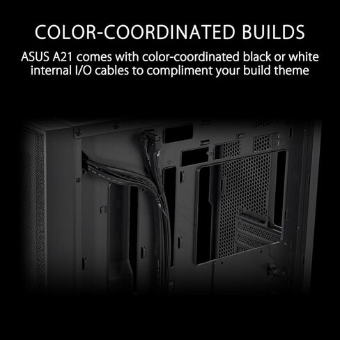 ASUS TUF Gaming GT302 ARGB ATX Mid-Tower PC Case – Four 140 x 28 mm ARGB Fans for High Airflow, Interchangeable Tempered Glass or Mesh Side Panels, Supports BTF Hidden-Connector Motherboards | Black in Saudi Arabia