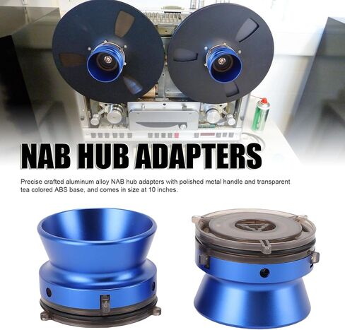 Yoidesu Nab Hub Adapters, 1/4 10 Inch Aluminum Alloy Reel to Reel Tape Nab Hub Adapter with Lock for Studer ReVox B67 (Blue) in Saudi Arabia