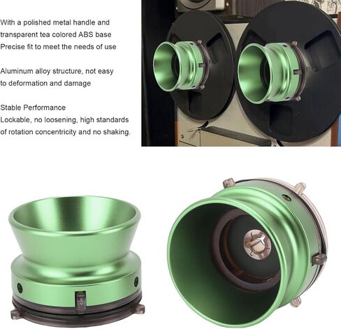 Yoidesu NAB HUB محولات ، 1/4 10 بوصة بكرة سبيكة الألومنيوم إلى محول HUB TAPE NAB مع قفل لاستوديو REVOX B67 (الأزرق) in Saudi Arabia