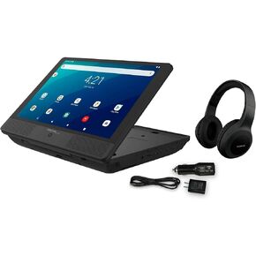 Proscan Elite 10.1" Quad Core Tablet/Portable DVD Combo 2GB/32GB Storage, Play DVD, VCD, CD, MP3, with Multi-touch screen, 1280x800 IPS, Bluetooth Headphones, Wi-Fi ready, PELTDV1029-Combo - (Renewed)