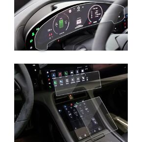 3 Pack Screen Protector For Porsche Taycan 2020-2025,Navigation & Cluster & AC Panel GPS Nano Protective Film For Taycan 2025 2024 Accessories