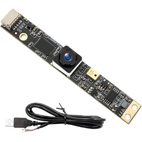 RQG 8MP USB Camera Module, IMX179 Fixed Focus 4K Lightburn Camera with Microphone, Embedded UVC Drive-Free USB 2.0 Camera Webcam for Laser Engraver Security PC Raspberry Pi