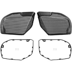 شوايات مكبر صوت هدية ، Slmoto Front Fairing Speaker Grills Mesh Covers تتوافق مع Harley Cvo Road Glide St Fltrxstse Road Glide Fltrx 2024-2025 CVO Road Glide Fltrxse 2023-2025 in Kuwait