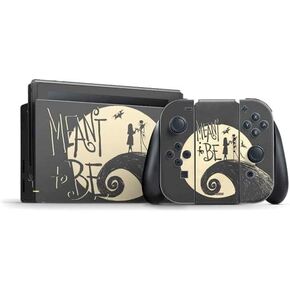 Skinit Decal Gaming Skin Compatible with Nintendo Switch Bundle - Officially Licensed Disney The Nightmare Before Christmas The Pumpkin King Design