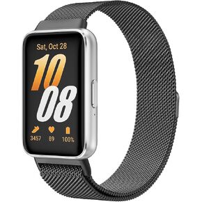 شريط الساعات المعدنية متوافق مع Samsung Galaxy Fit 3 Band ، حزام معصم حلقة الصلب غير القابل للصدأ لـ Galaxy Fit 3 SM-R390 Smartwatch Accessories in Kuwait