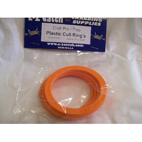 4 Pack Plastic Crab Trap/Crab Pot Orange Size 2-5/16" Cull Rings (Crabbing)