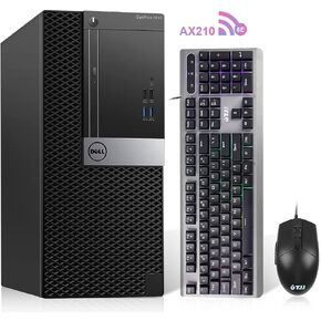 Dell PC Tower Computer OptiPlex 7040 Desktop, i7 6700 3.40GHz,32GB DDR4 Ram New 1TB M.2 NVMe M.2 SSD, 1TB HDD, Built-in WiFi 6E AX210,Bluetooth 5.2 Windows 10 Pro,3 Monitor Support (Renewed)