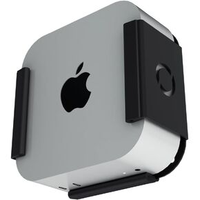 Mac Mini M4 Aluminum Mounting Bracket - Wall, Under Desk & VESA Compatible for 2024 Apple Mac Mini - Black or Silver