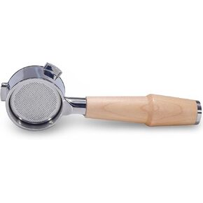 54mm Bottomless Portafilter Breville Compatible Rosewood Handle & Naked 18-21 Gram Filter Basket Included, Fits Barista Express, Pro, Touch, Bambino, Infuser, Duo Temp Pro