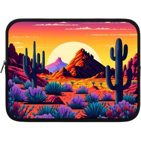 Cactus Print iPad Sleeve - Art Tablet Sleeve - Sunset Carrying Case - 13 inches