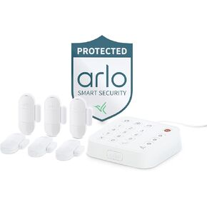 Bundle of Arlo Home Security System - (6) 8-in-1 Sensors & Yard Sign - No Contract Required - DIY Installation - White, SS1501 + Arlo All-in-One Sensors
