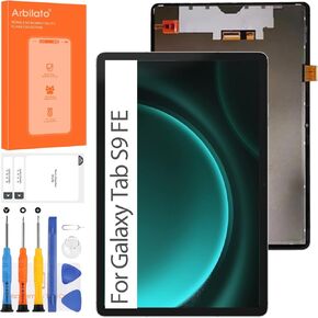 Screen for Samsung Galaxy Tab S9 FE Screen Replacement for Samsung Tab S9 FE Tablet LCD Screen SM-X510,SM-X516B Touch Display Digitizer Assembly Repair Parts（Black No Frame）