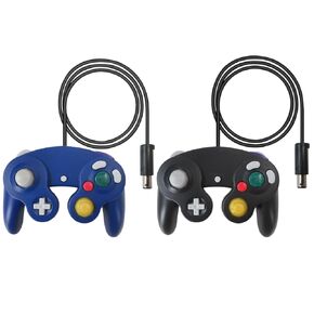 BGEHHCY New 2 Pack Wired for GameCube Controller Replacement Compatible for Wii/NGC Consoles - Enhanced Grip - Orange and Green